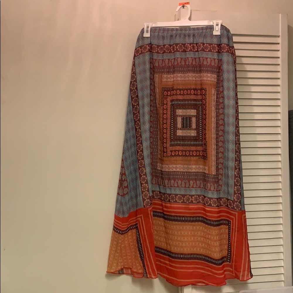 Floor length skirt